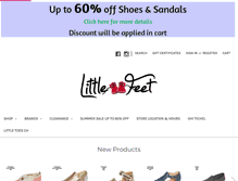 Tablet Screenshot of littlefeetch.com